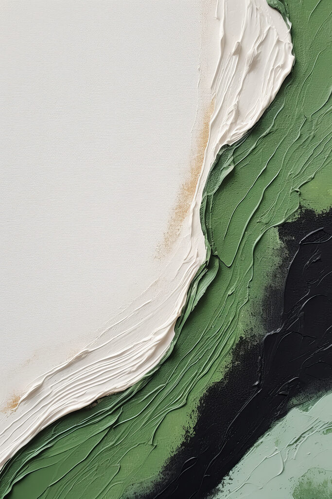 Close up of a painting