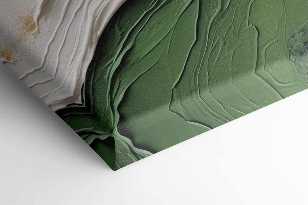 Close up of a painting