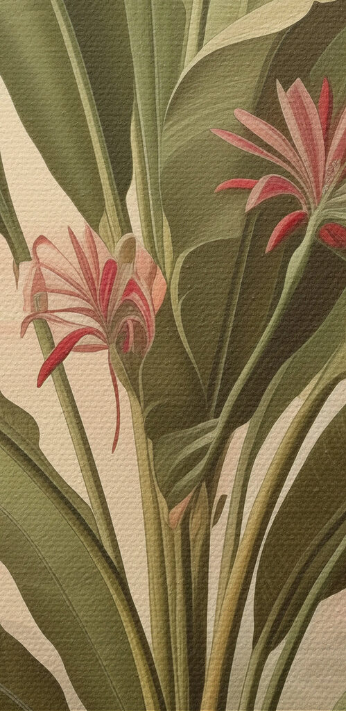 Large plant with flowers and leaves Large plant with flowers and leaves