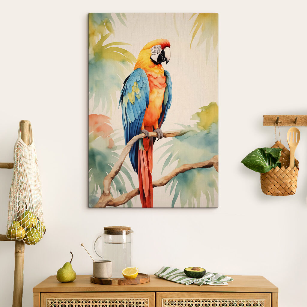 Colorful bird on a branch Colorful bird on a branch