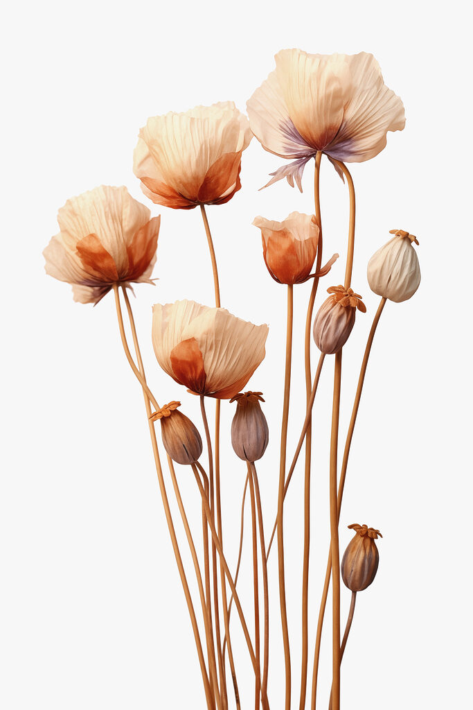 Group of flowers with buds