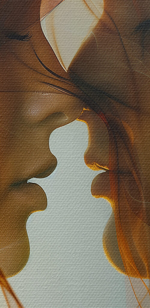 Man and woman with smoke