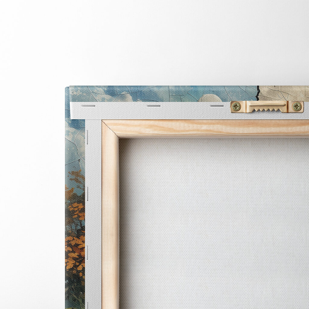 Puzzle of a landscape with trees and a river