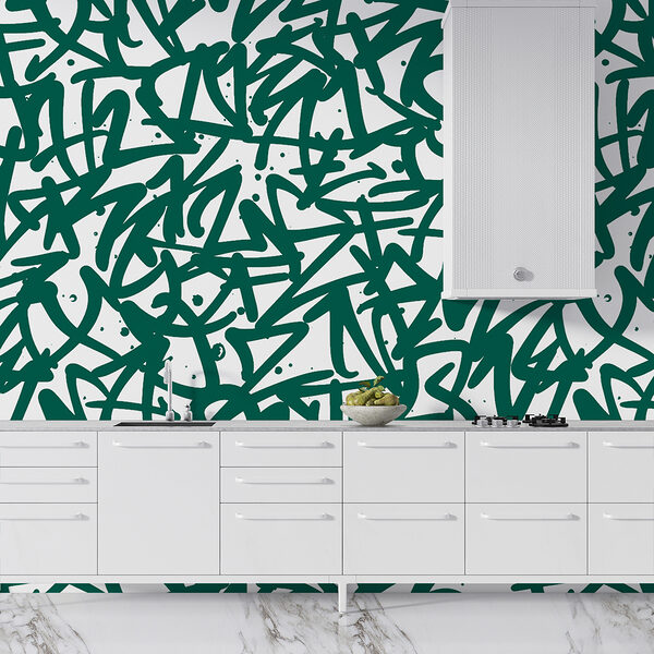 Vzor zelených písmen Vzor zelených písmen