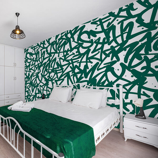 Vzor zelených písmen Vzor zelených písmen