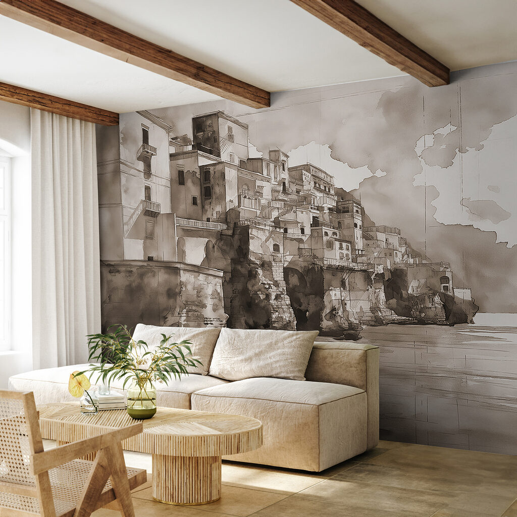 Watercolor of a city