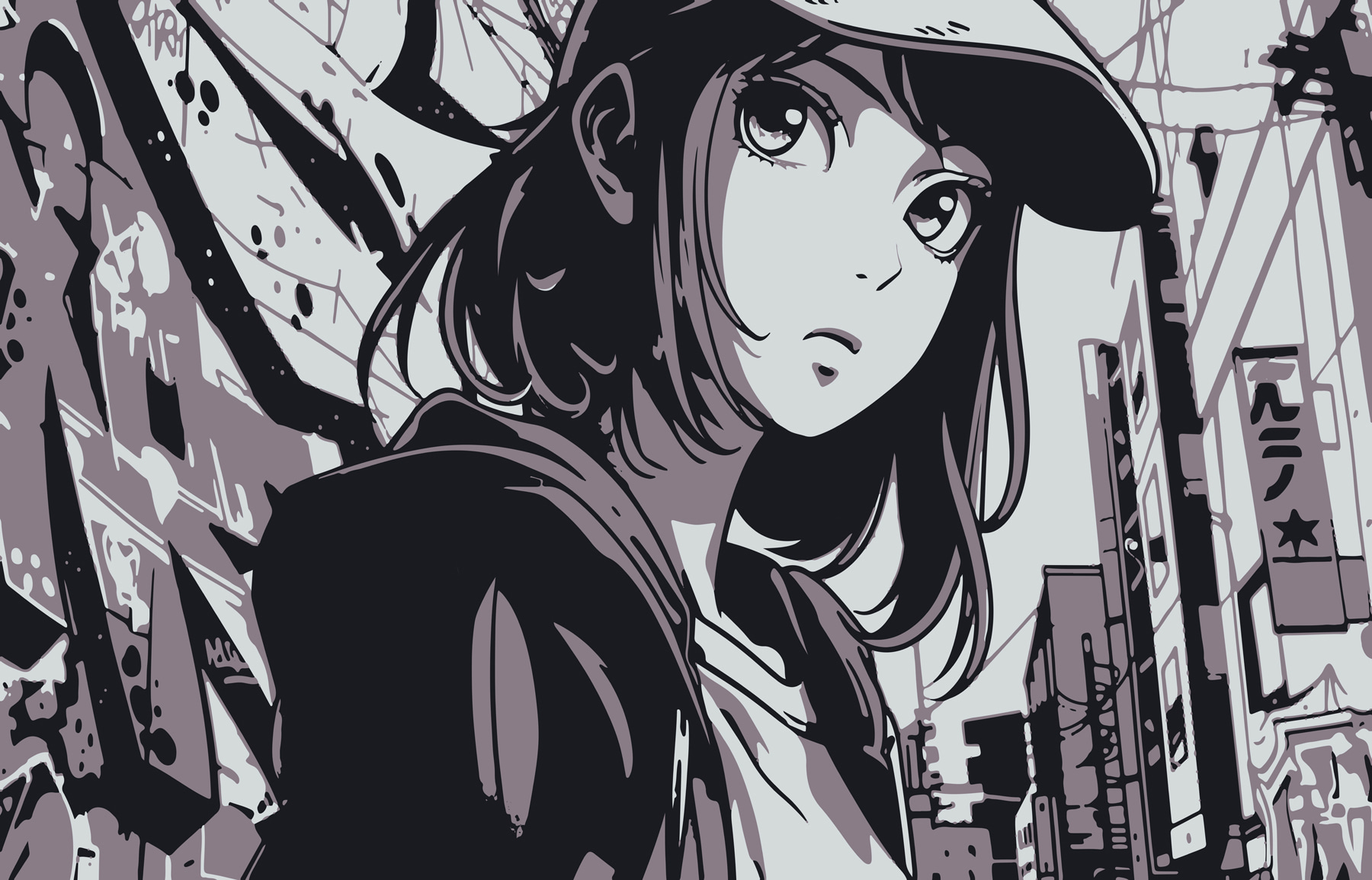 Cartoon of a woman wearing a hat Cartoon of a woman wearing a hat