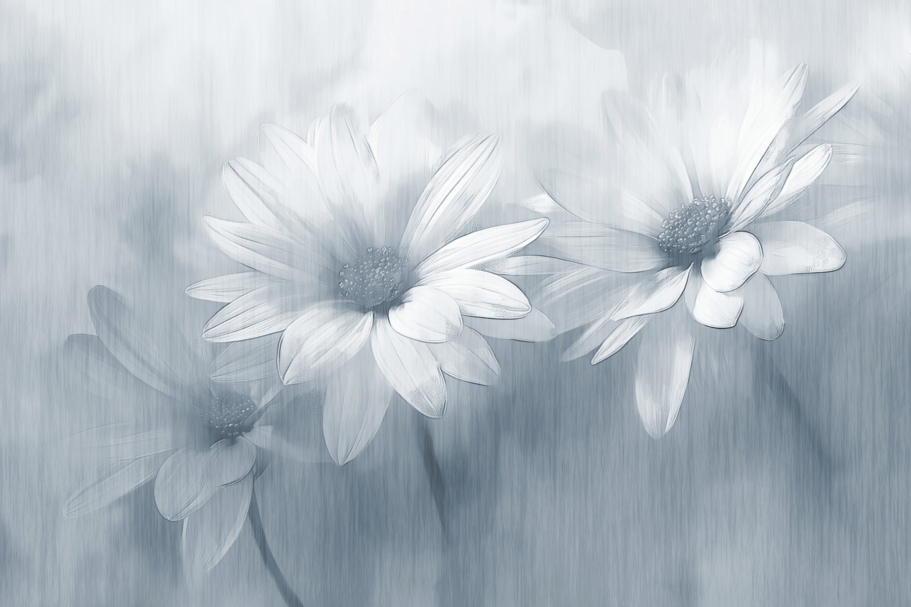 Group of white flowers Group of white flowers