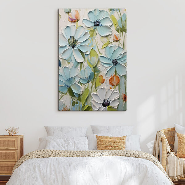 Maľba kvetov na stene Maľba kvetov na stene