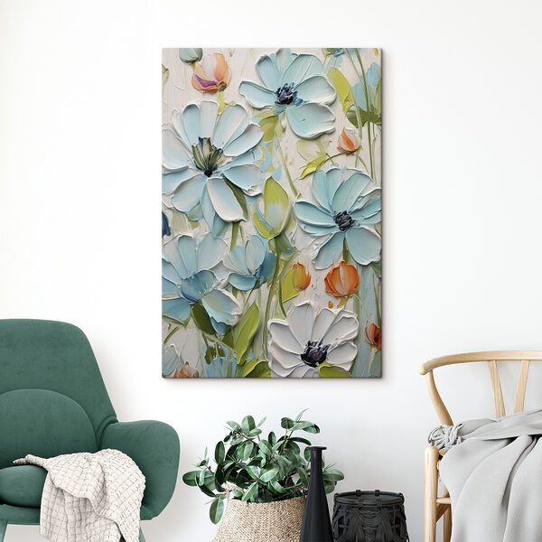 Maľba kvetov na stene Maľba kvetov na stene