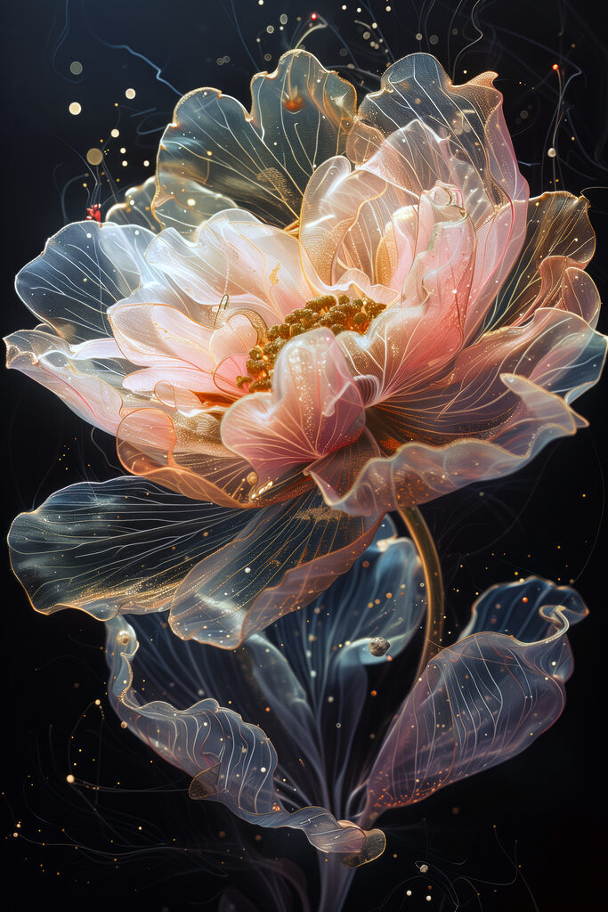 Ethereal Bloom in Celestial Light