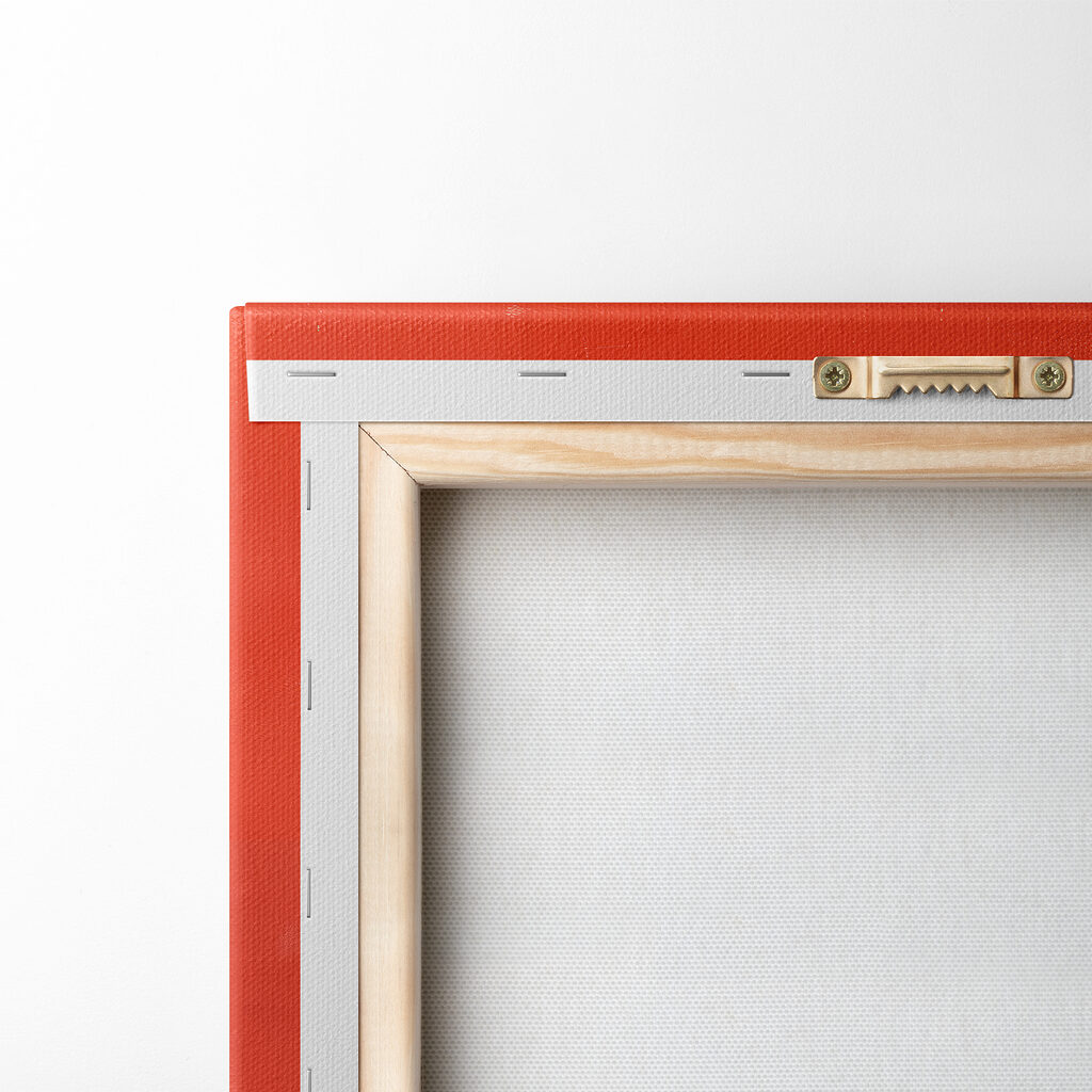 White clouds on a red background