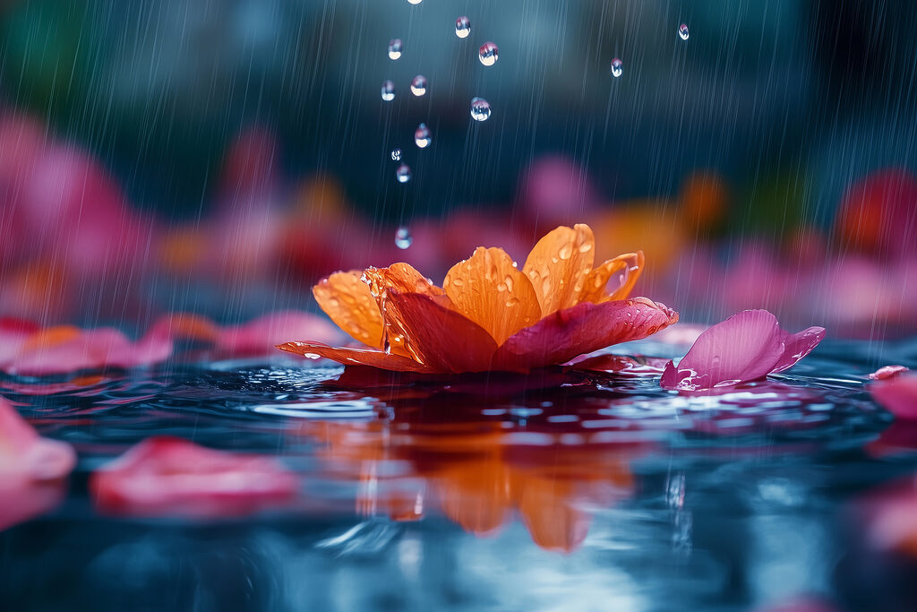 Flower in the water