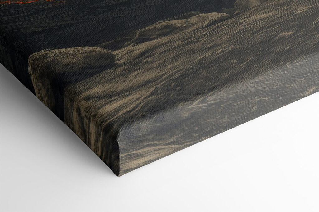 Woman looking at a whale flying over a volcano Woman looking at a whale flying over a volcano