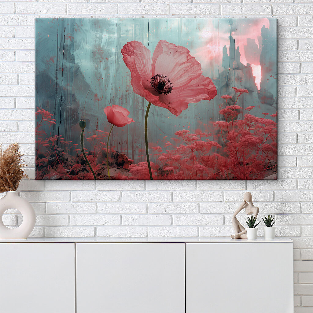 Pink flowers in a field Pink flowers in a field