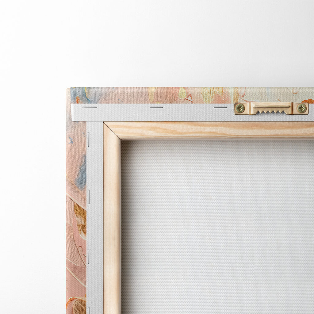 Blue petals adorn the canvas Blue petals adorn the canvas