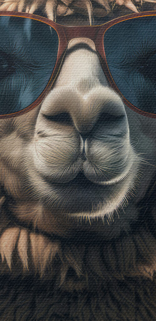 Llama wearing sunglasses