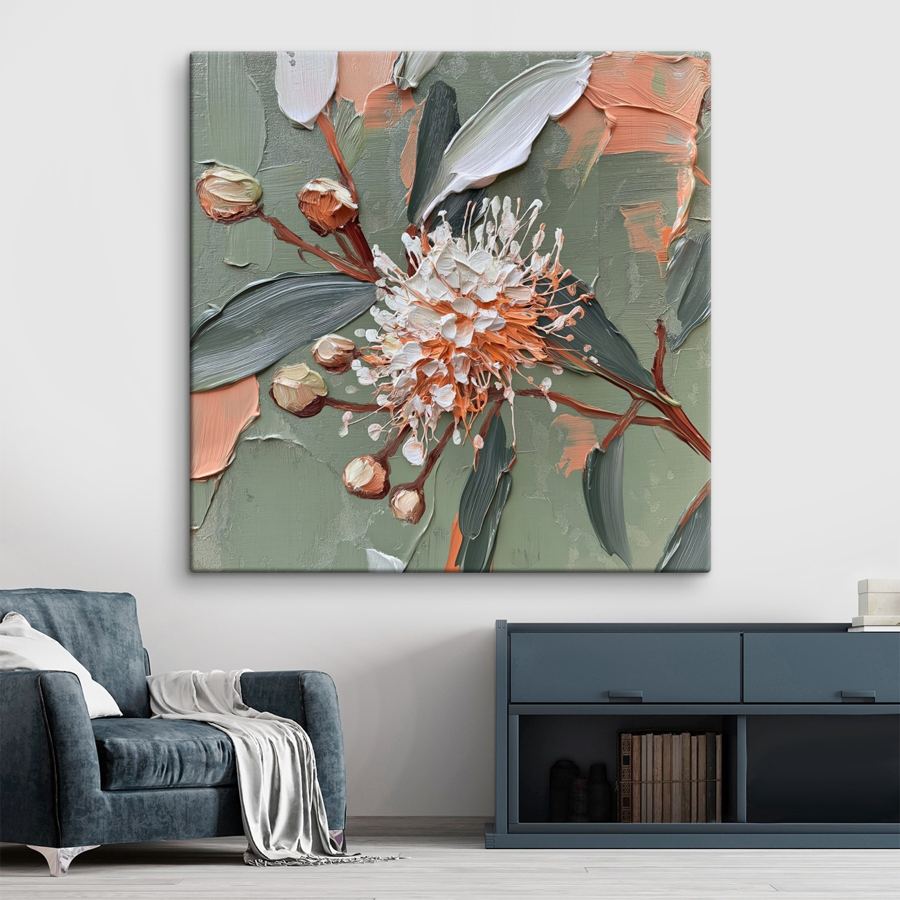 Painting of a flower Painting of a flower