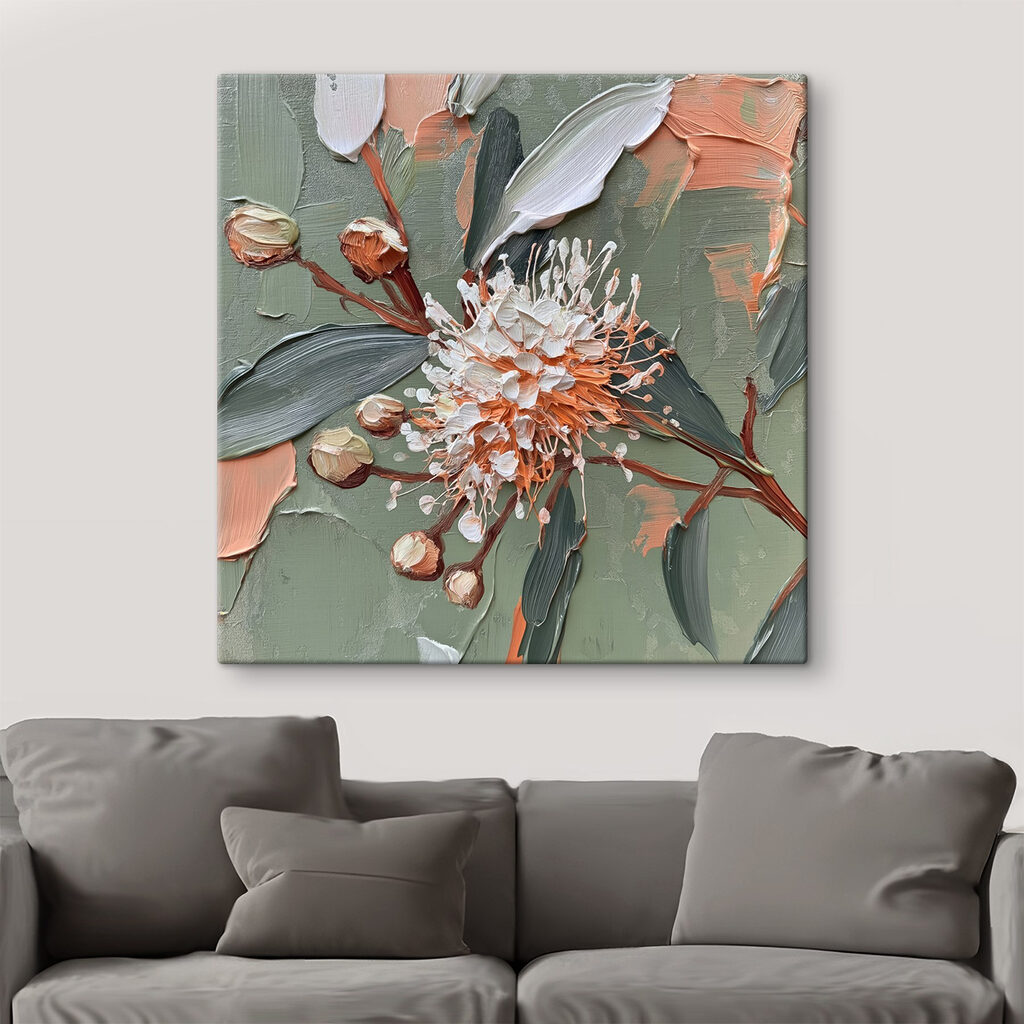 Painting of a flower Painting of a flower