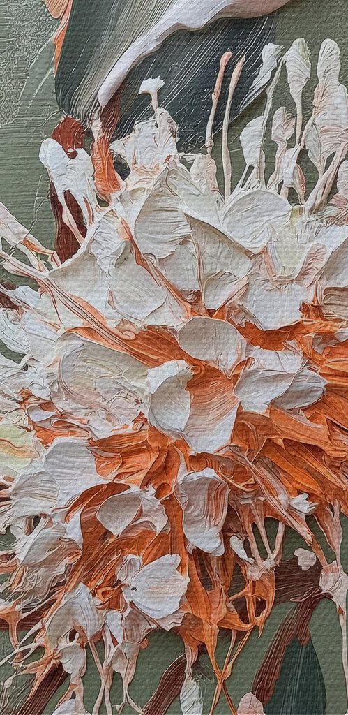 Painting of a flower Painting of a flower