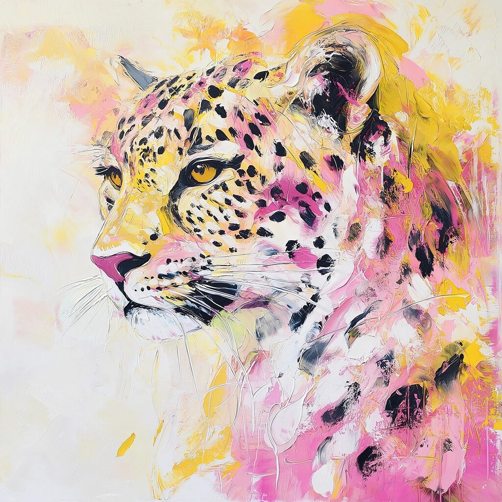 Painting of a cheetah Painting of a cheetah