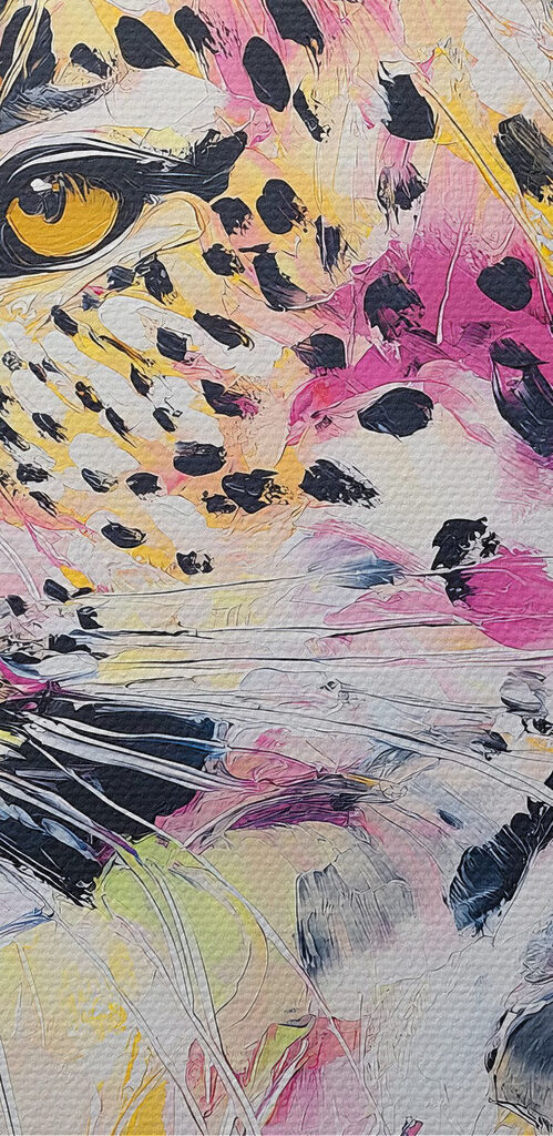 Painting of a cheetah Painting of a cheetah