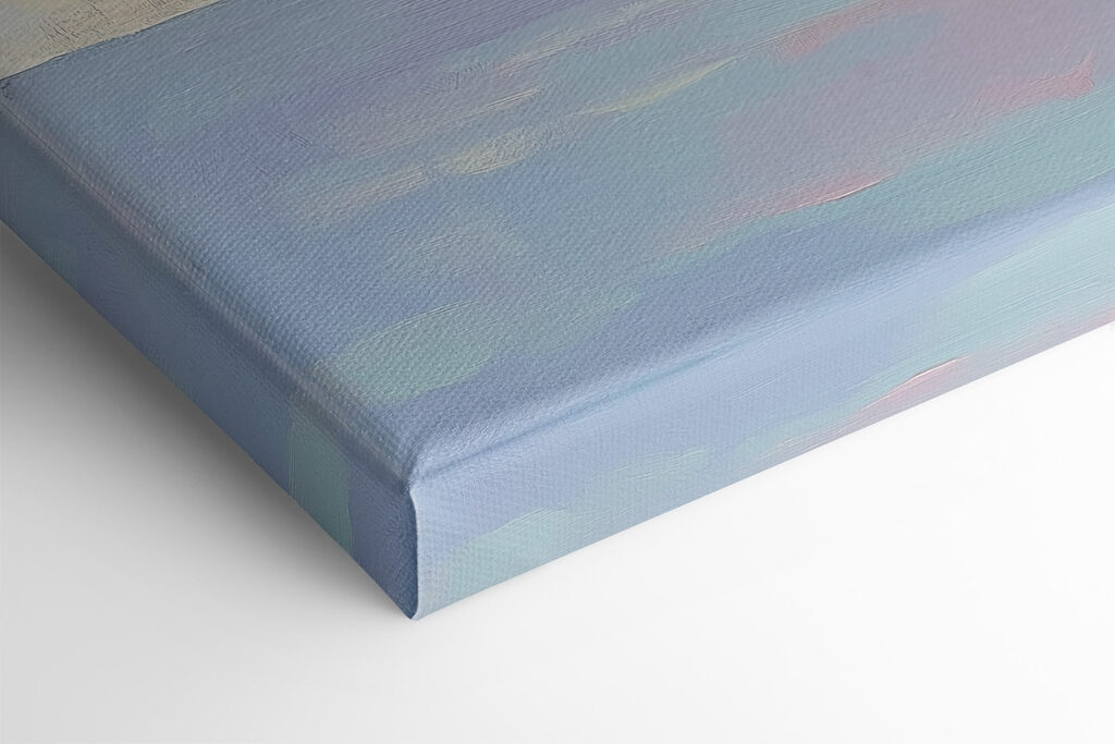 Painting of birds flying over water Painting of birds flying over water