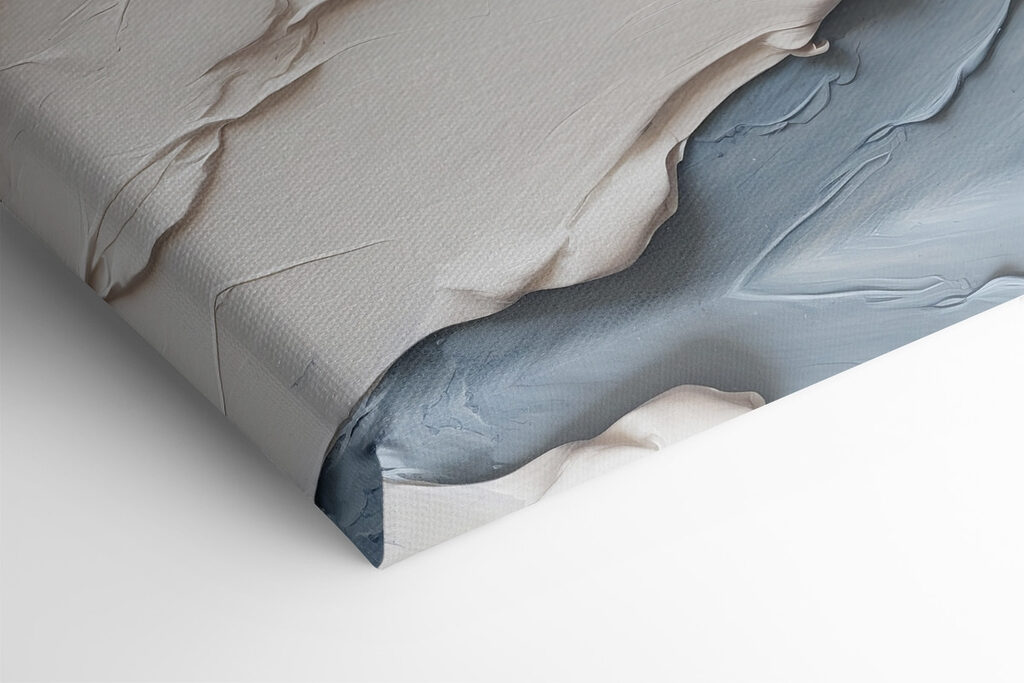 Close up of a painting