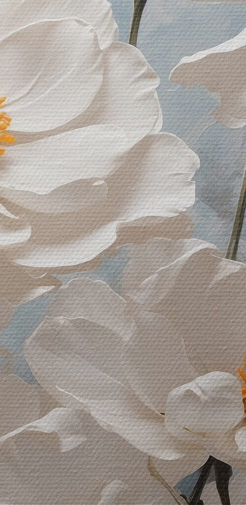 Group of white flowers Group of white flowers