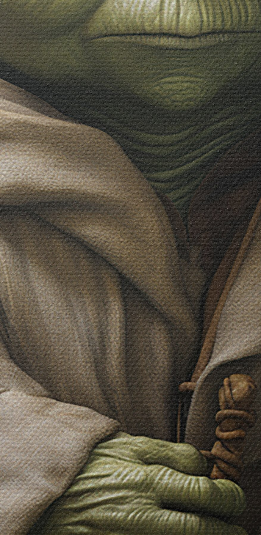 Zelená postava v rúchu