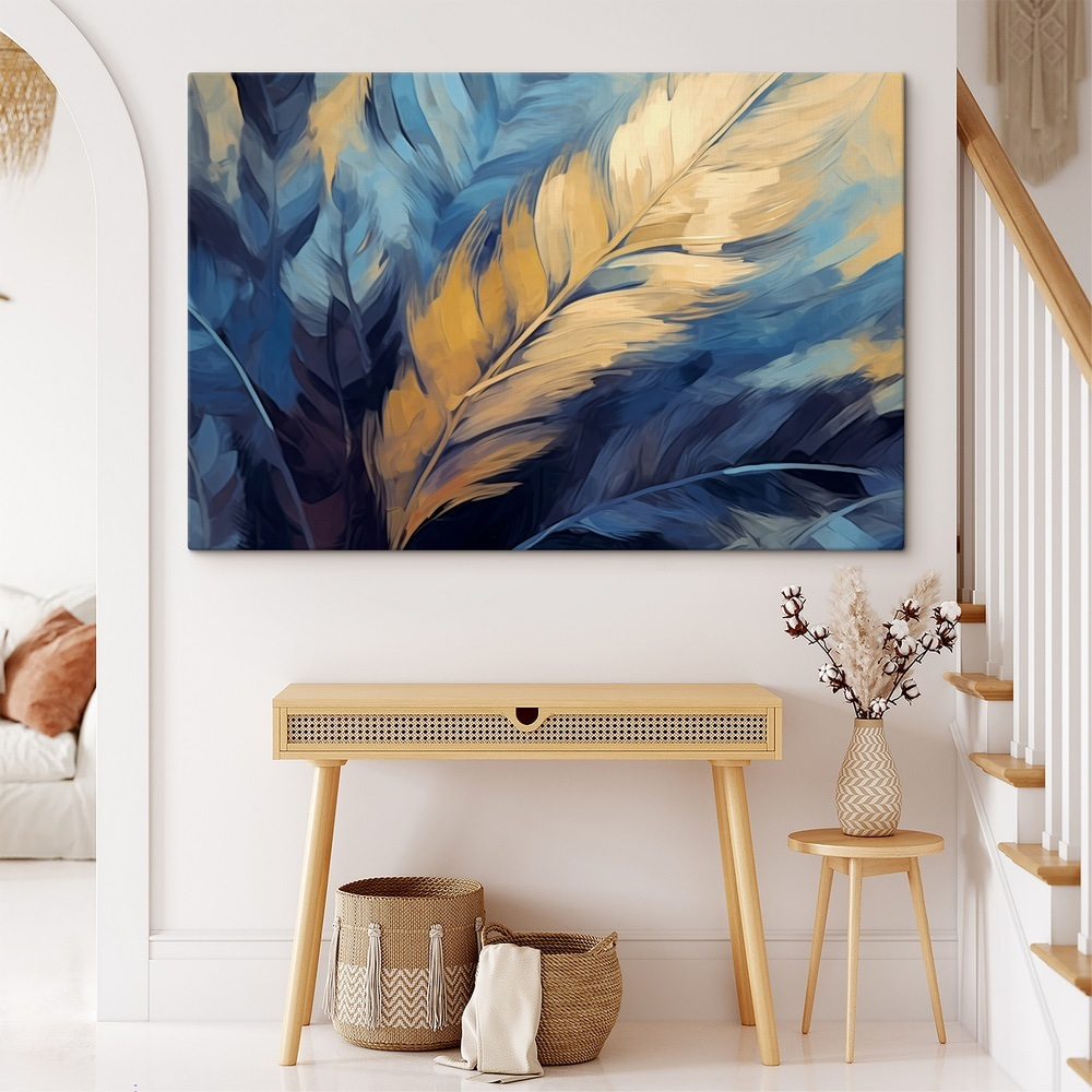 Colorful leaves in a dreamy style