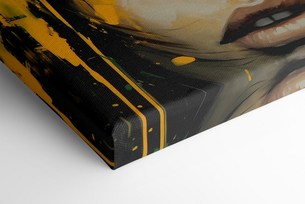 Painting of a woman's face Painting of a woman's face