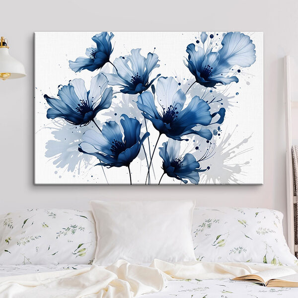 Group of blue flowers