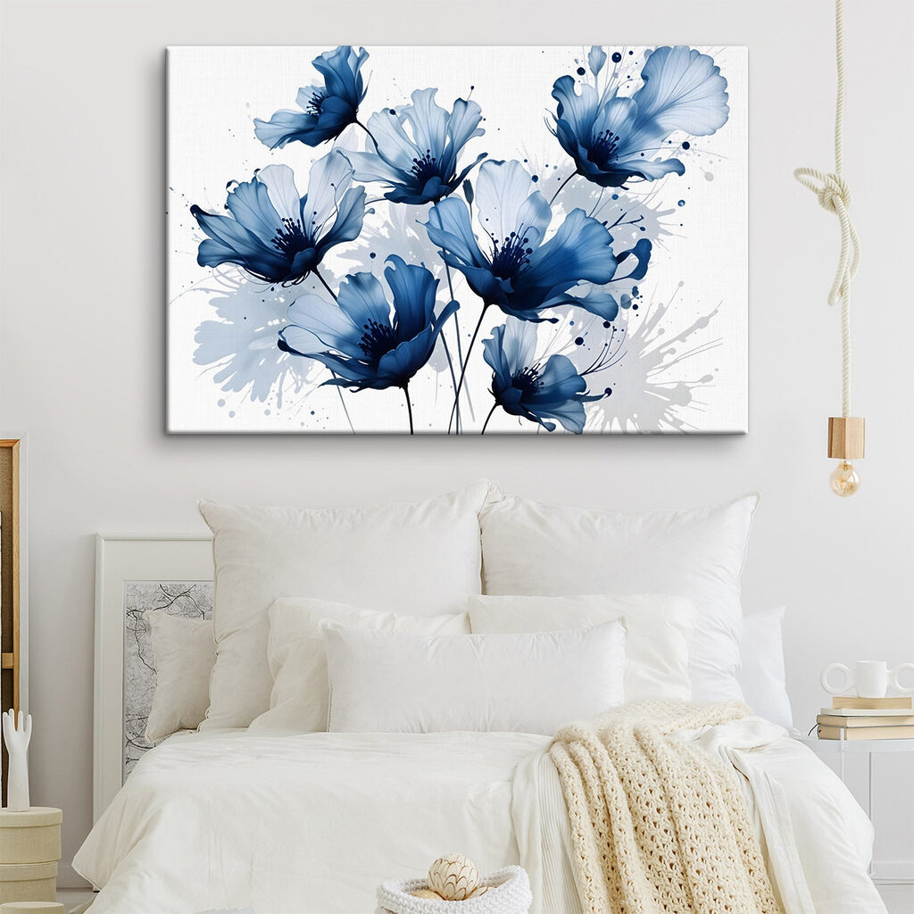 Group of blue flowers