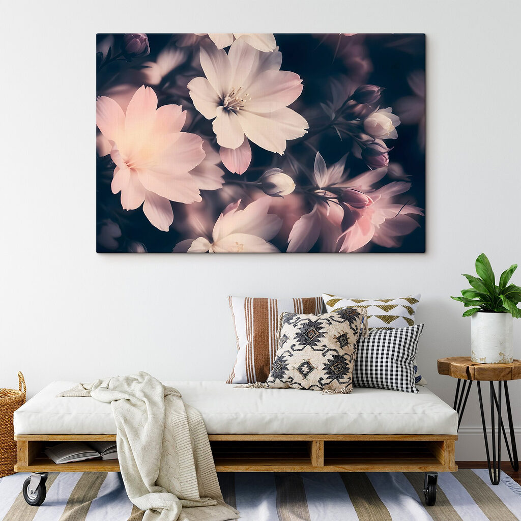 Delicate blossoms in soft shades