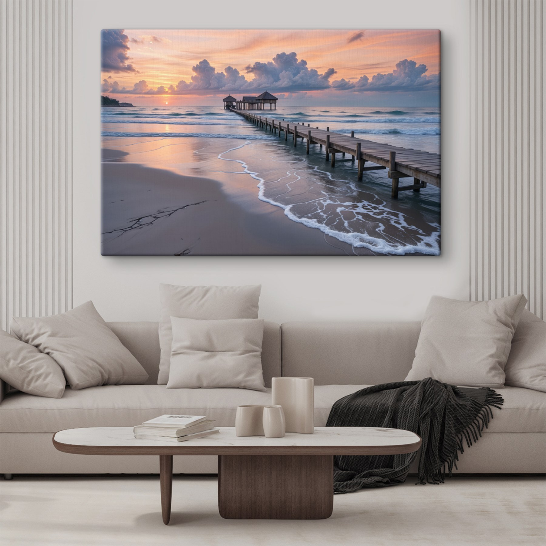 Dock leading to a building