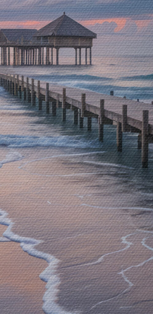 Dock leading to a building
