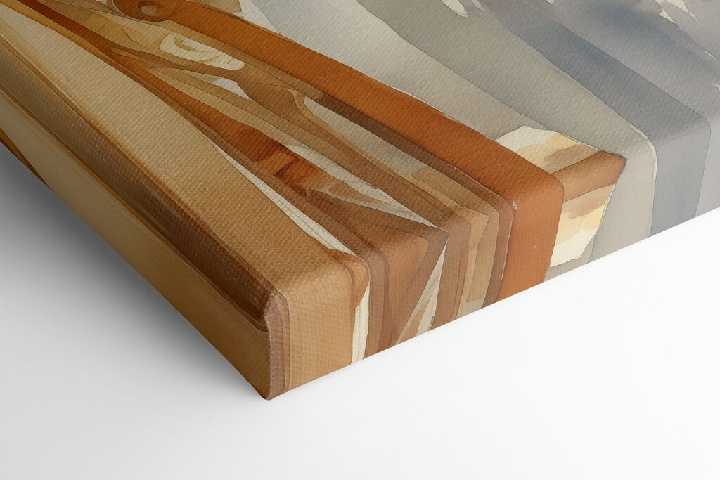 Watercolor painting of a table with flowers and glasses Watercolor painting of a table with flowers and glasses