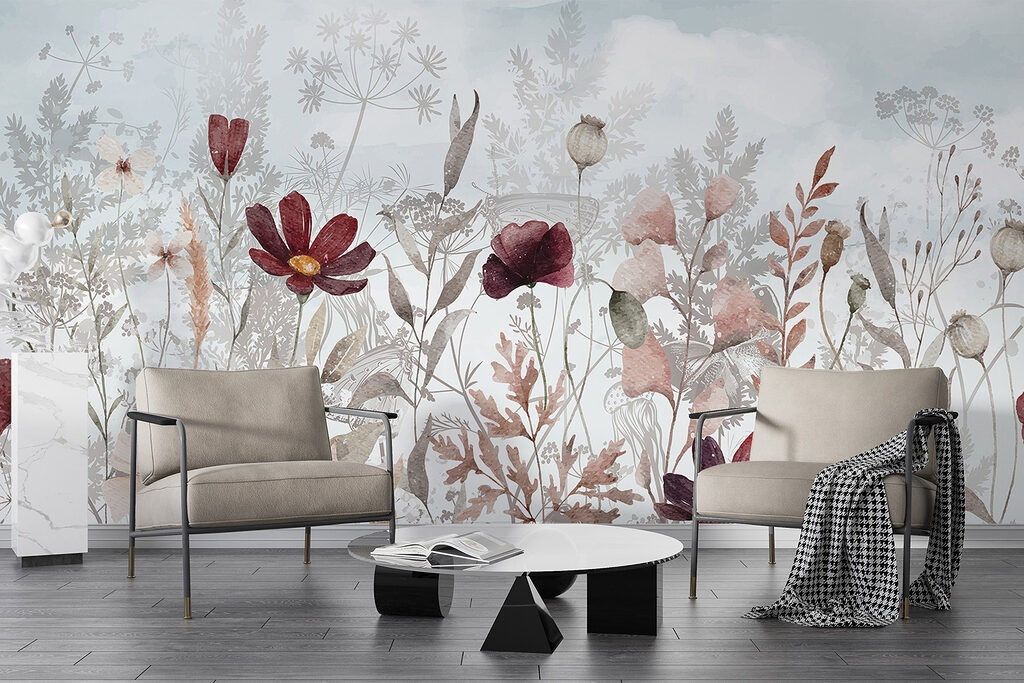 Painting of flowers and plants Painting of flowers and plants