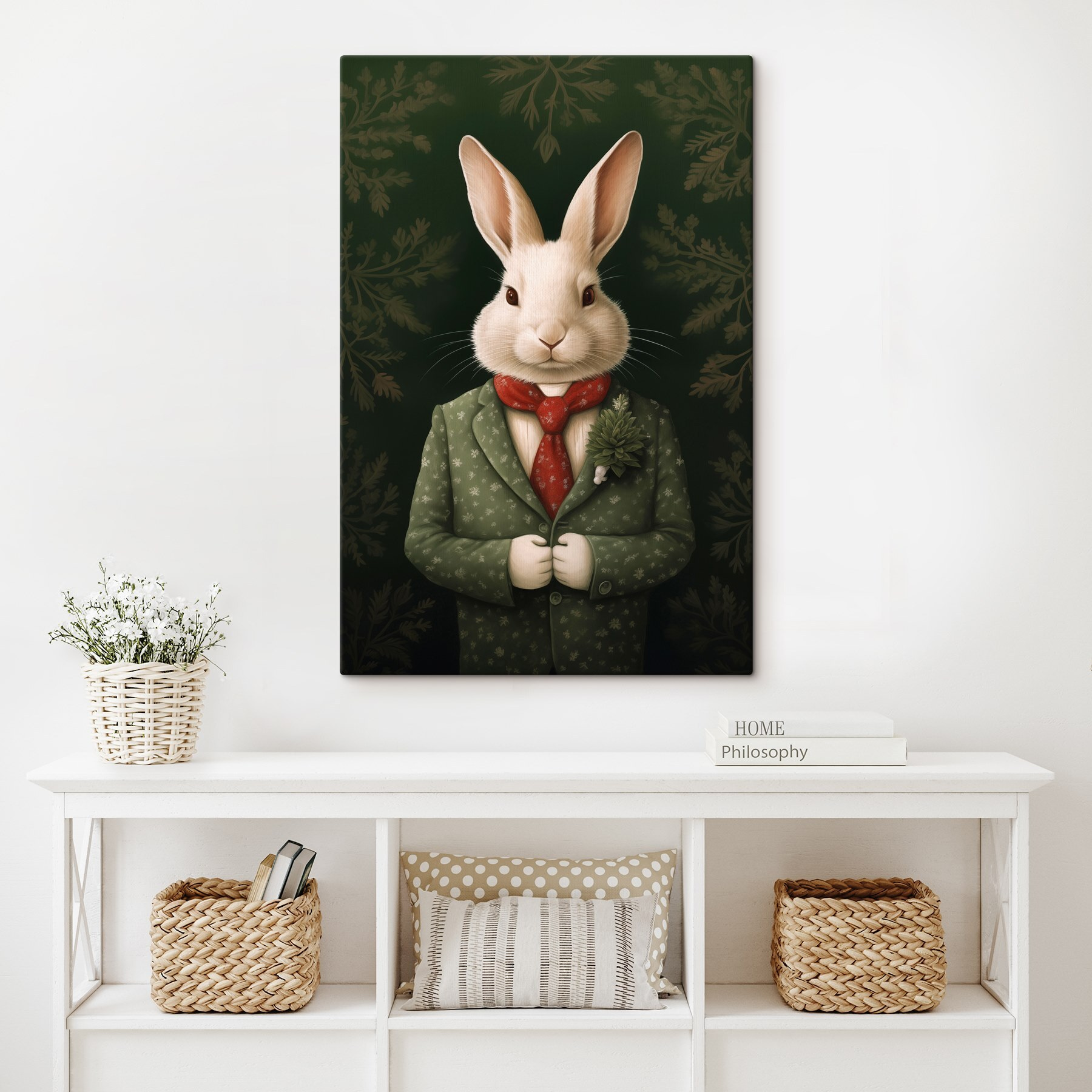 Rabbit wearing a suit and tie Rabbit wearing a suit and tie