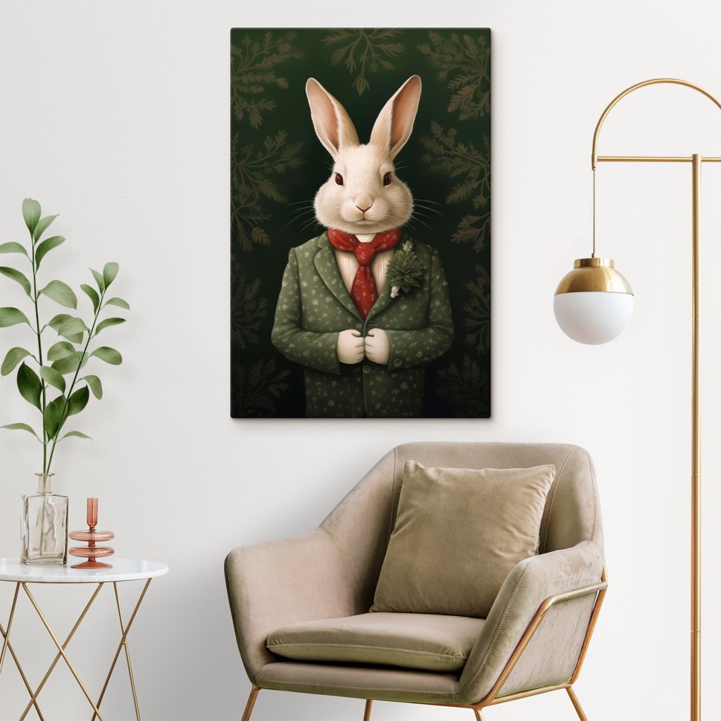 Rabbit wearing a suit and tie Rabbit wearing a suit and tie