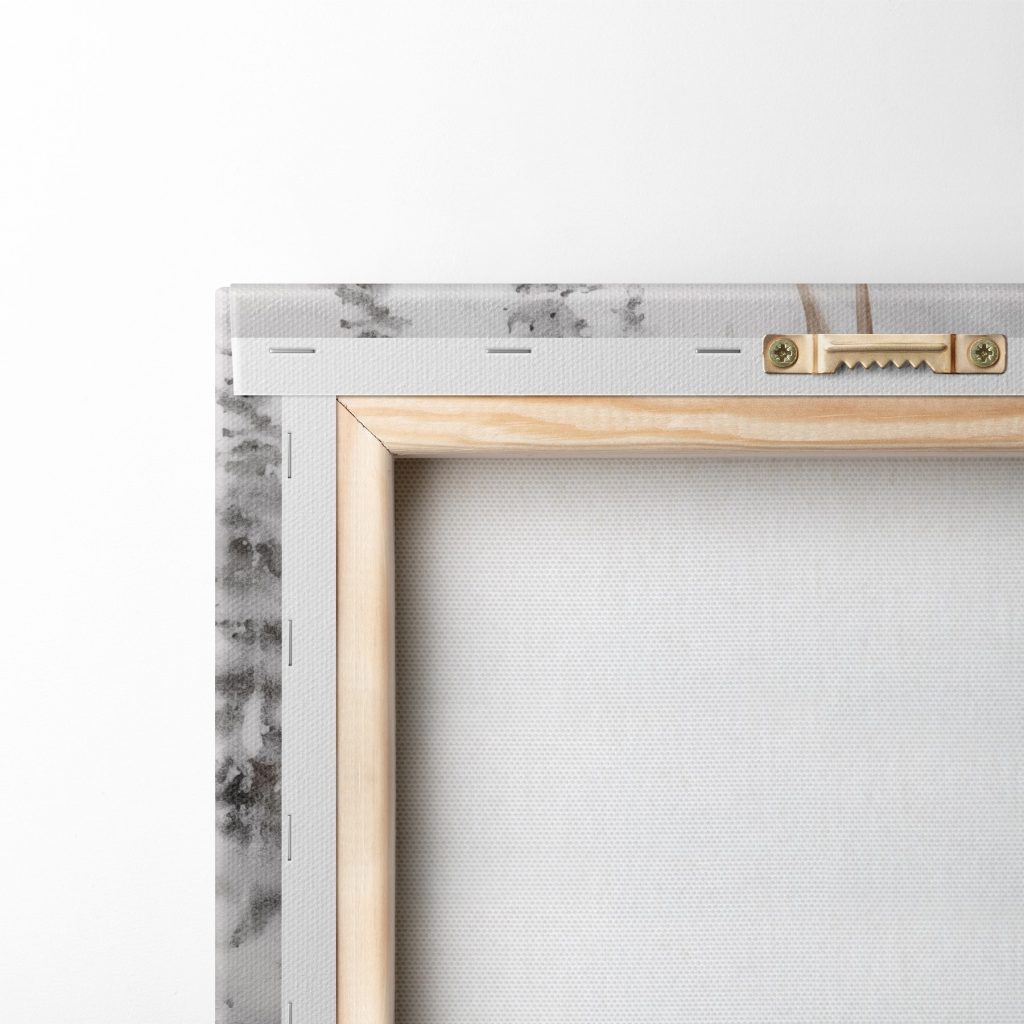 Moose with large antlers standing in a snowy forest Moose with large antlers standing in a snowy forest