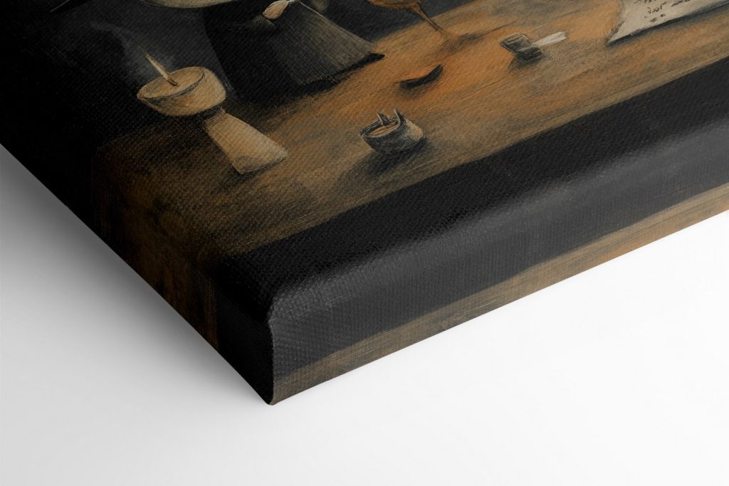 Ghost reading a book with two little people