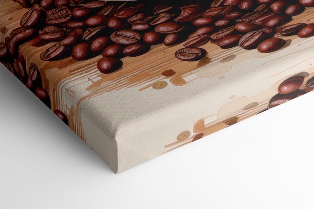 Cup of coffee and flowers