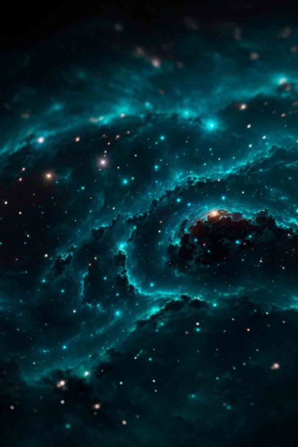 Galaxia vo vesmíre s hviezdami Galaxia vo vesmíre s hviezdami