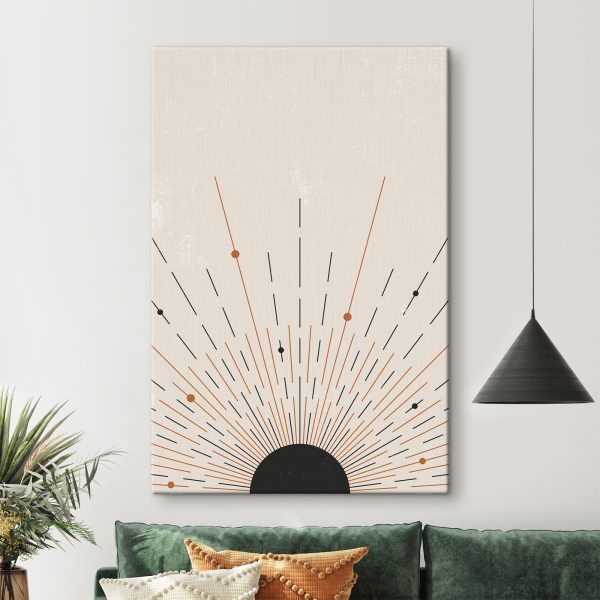 Sunburst s čiarami a bodkami Sunburst s čiarami a bodkami