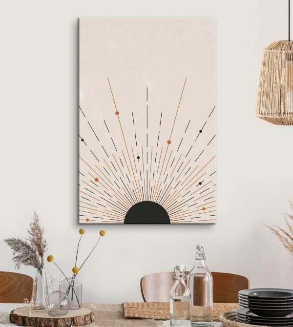 Sunburst s čiarami a bodkami Sunburst s čiarami a bodkami