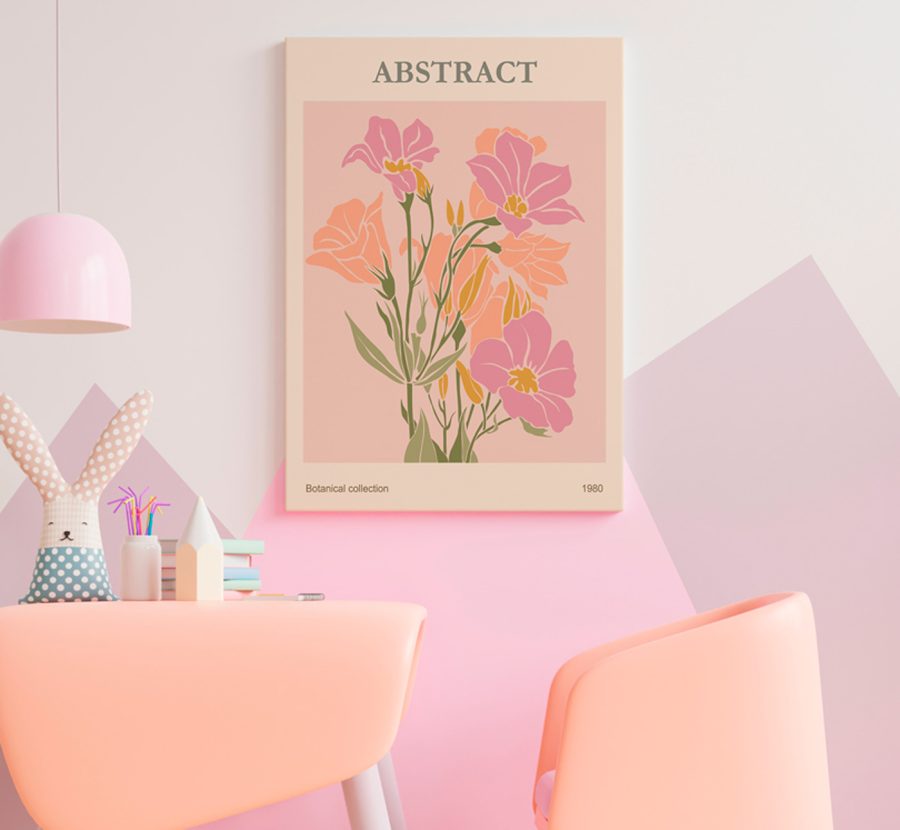 Vintage botanická elegancia, 1980