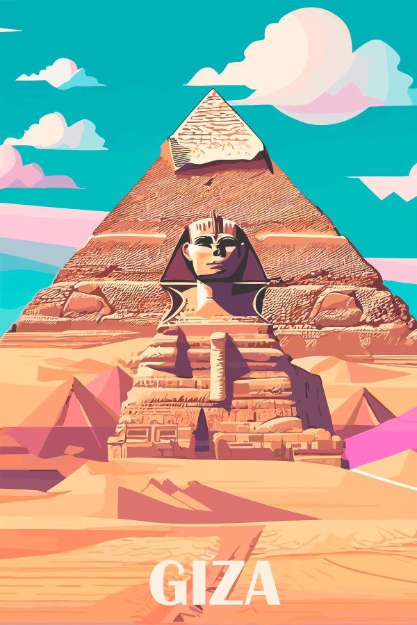Pyramída so sochou ženy Pyramída so sochou ženy