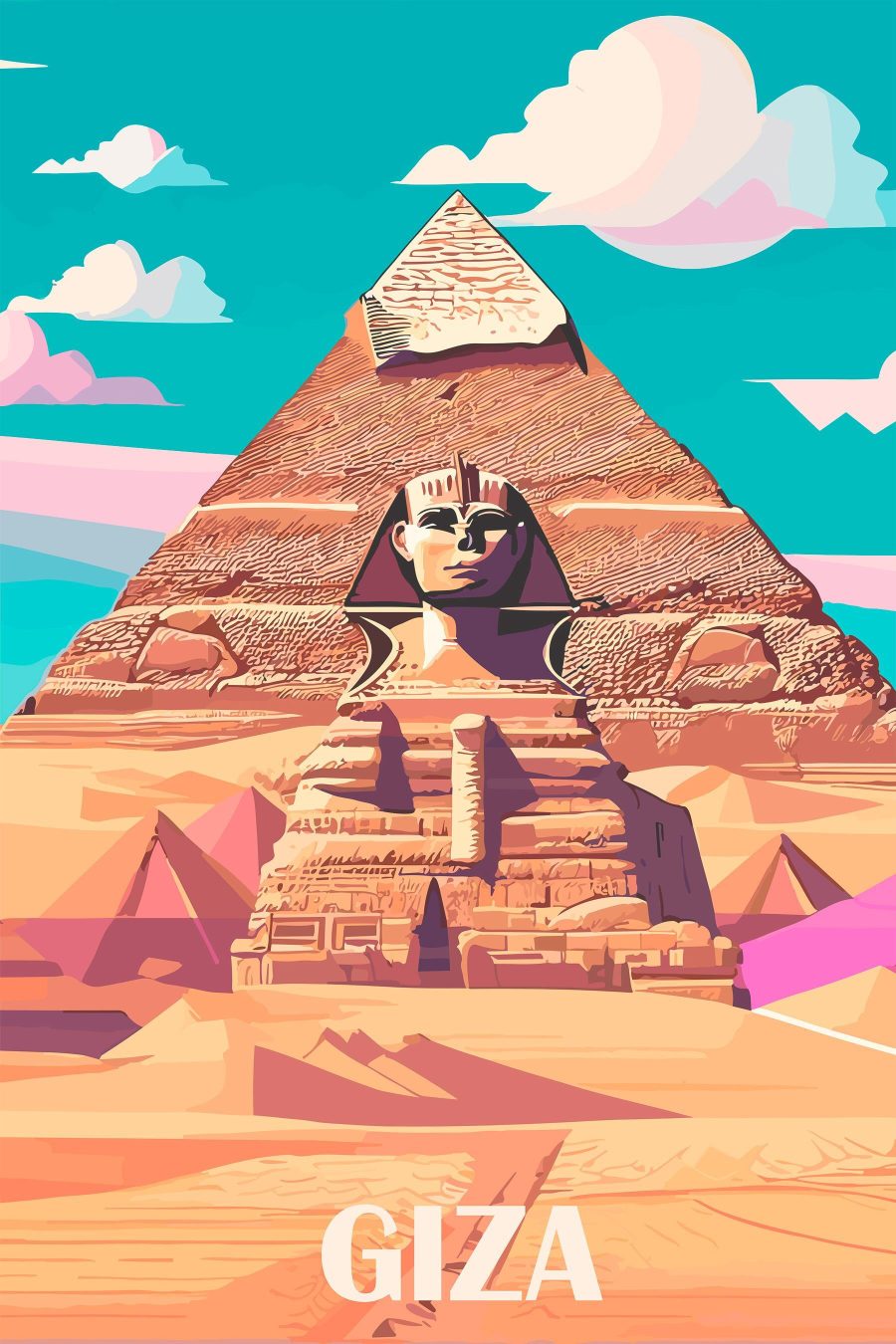 Pyramída so sochou ženy
